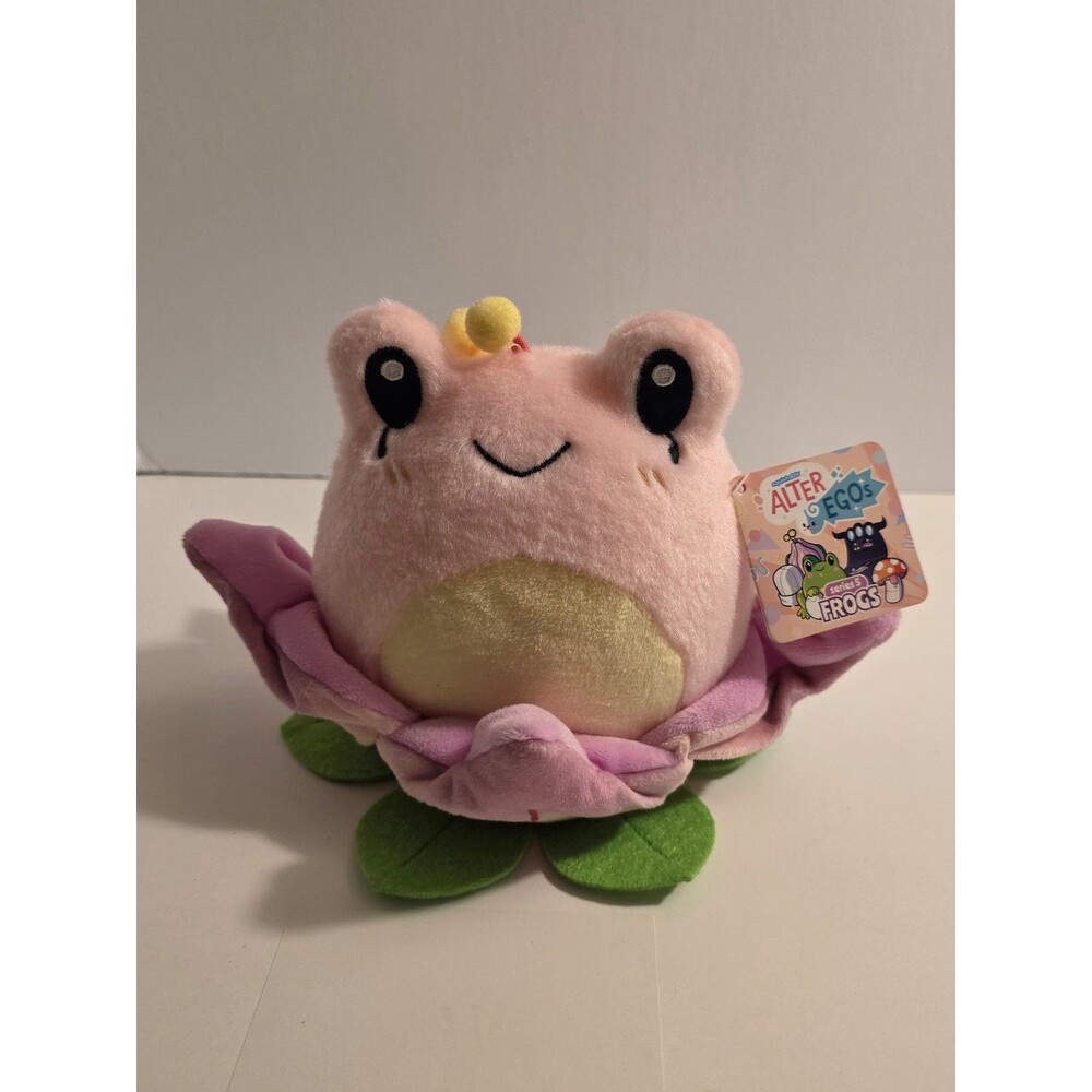 Squishable Alter Ego Frog Lotus Flower Pink Plush Series 5 NWT